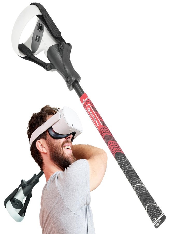 DeadEyeVR - DriVR Golf Club for Quest - Realistic VR Golf Simulator Handle - Weighted VR Golf Club Grip for Enhanced Play (Standard - Q2) - Image 1